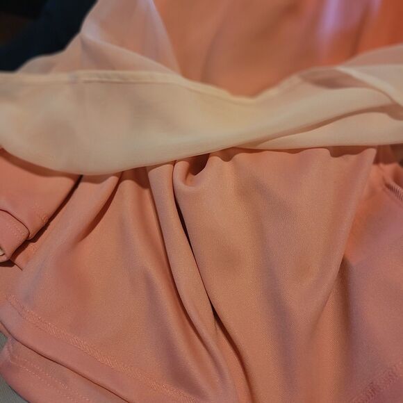 2 Old Navy Wmns Small 1 Pink And 1 Blue Ombre Layered Midi Skirt Lightweight - Picture 5 of 11